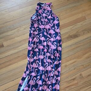 Simply Southern Navy and Pink Flamingo Maxi